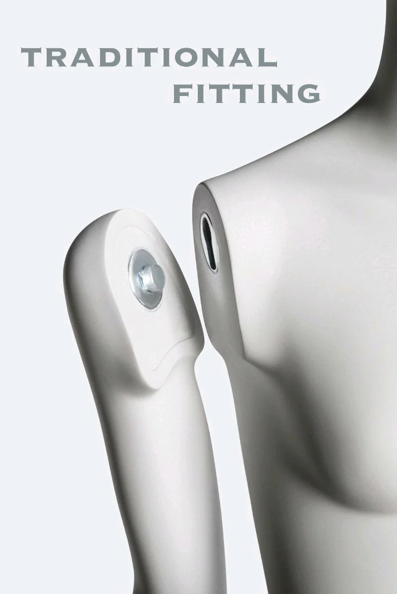 Mannequin fitting parts option